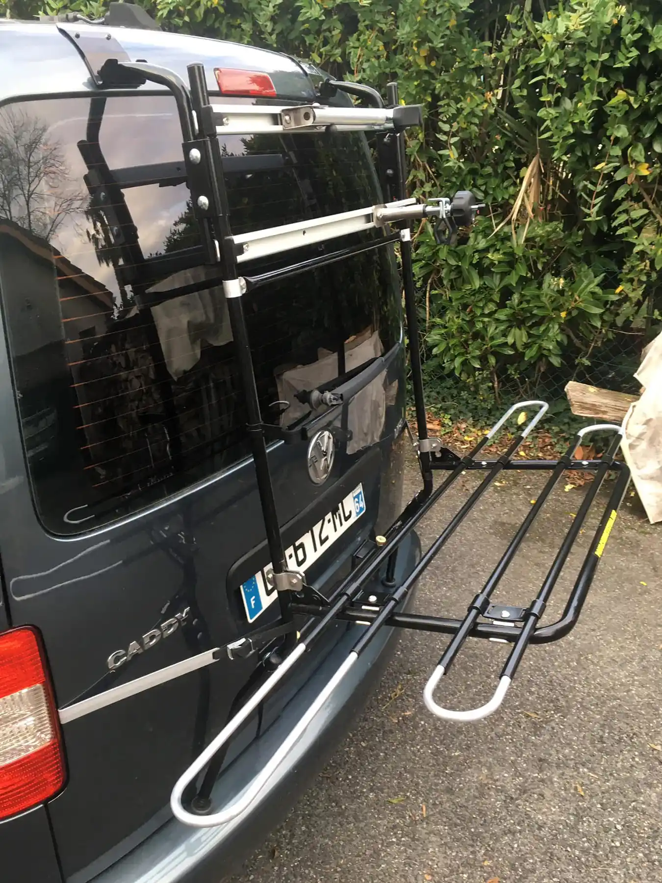 Installation de porte velo Caddy Koncept-03 Installation de porte velo Caddy Koncept